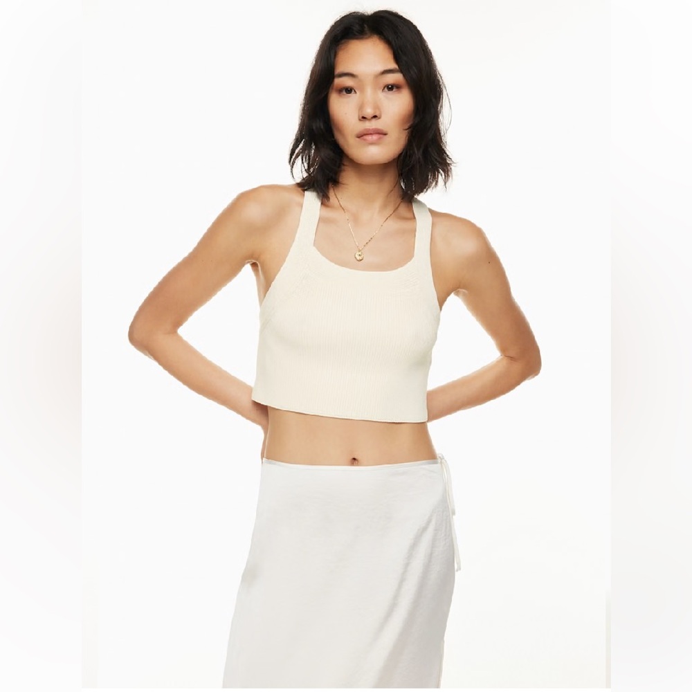 Cream Aritzia Wilfred Cayenne Top